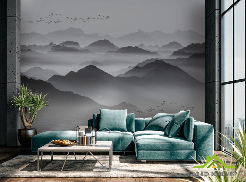 выбрать Фотошпалери Чб гори Фотошпалери Абстракція на стіну