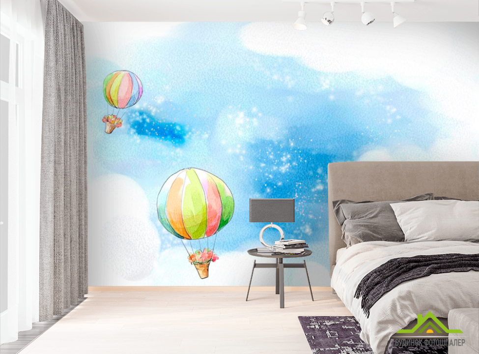 выбрать Фотошпалери Повітряні кулі Фотошпалери Ілюстрації на стіну