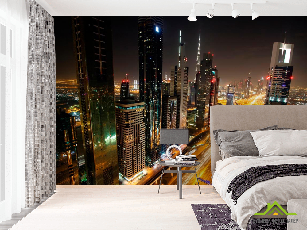 Фотошпалери Яркая, длинная дорога