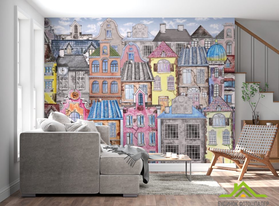 выбрать Фотообои в стиле Модерн, детские домики Фотообои Модерн на стену