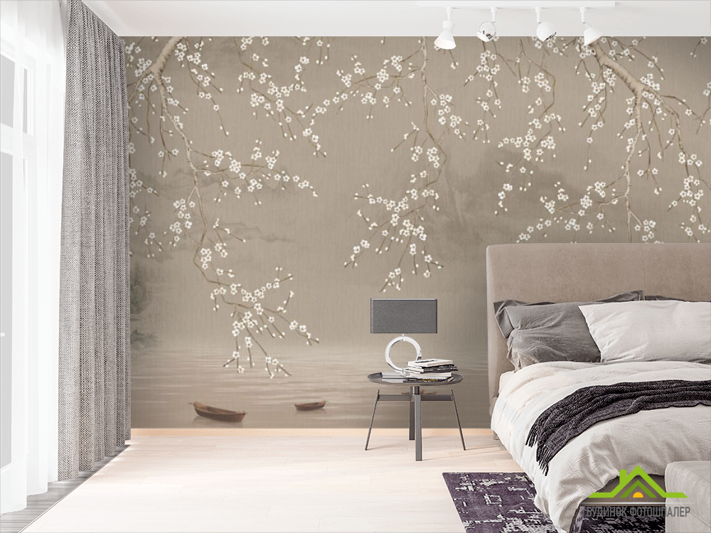 Фотошпалери гілки в япоському стилі