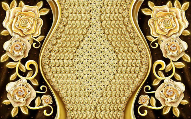 Фотошпалери квіти та візерунки