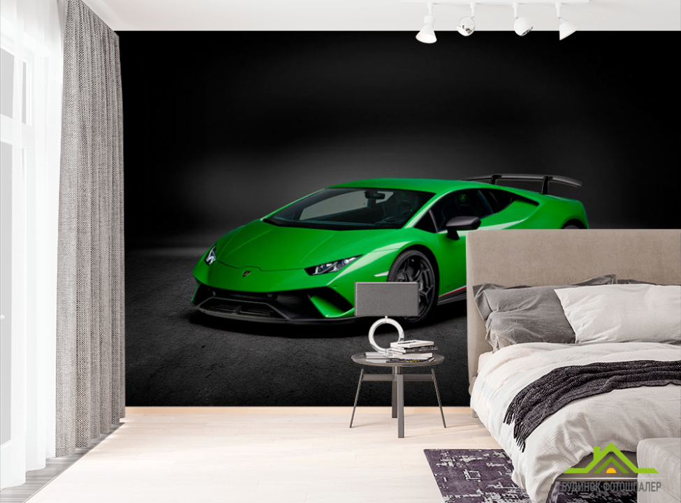 выбрать Фотошпалери Зелена машина Фотошпалери Транспорт на стіну