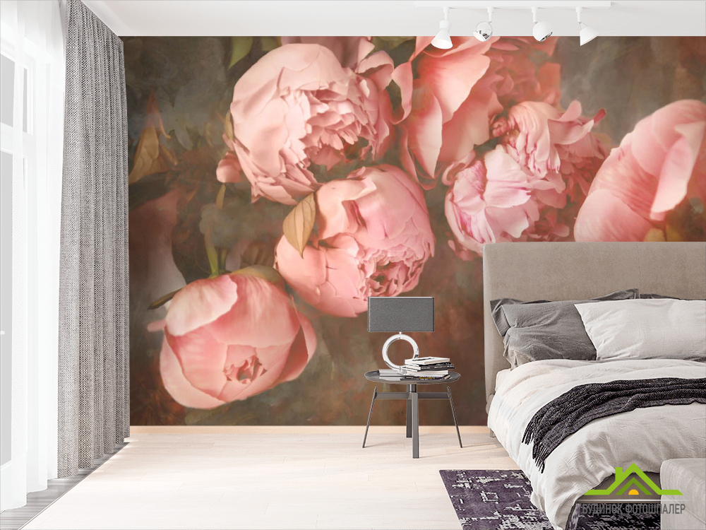 Фотошпалери Рожеві півонії