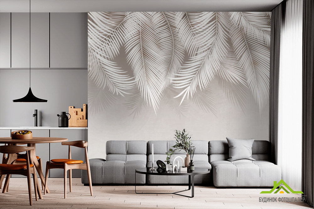 Фотошпалери тропічні листя