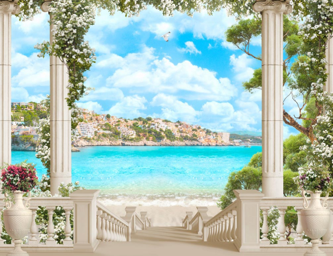 Фотообои Лестница к морю