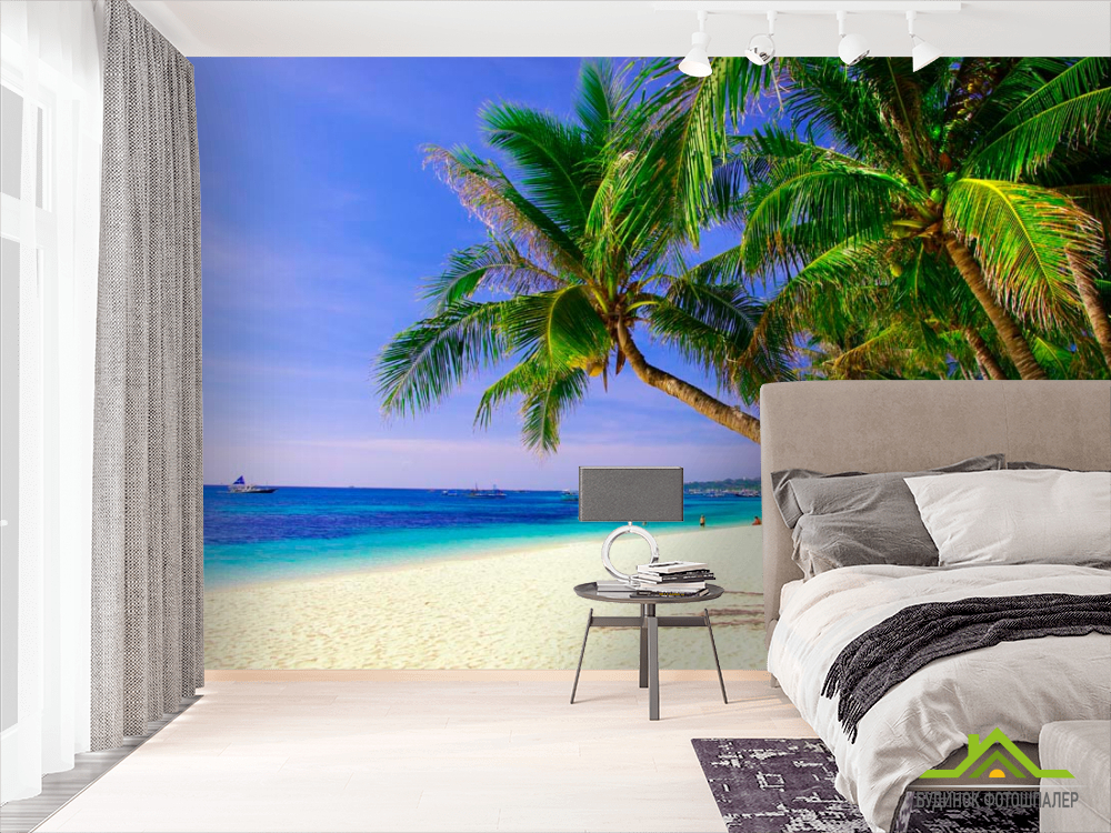 Фотошпалери Пальми тягнуться до моря