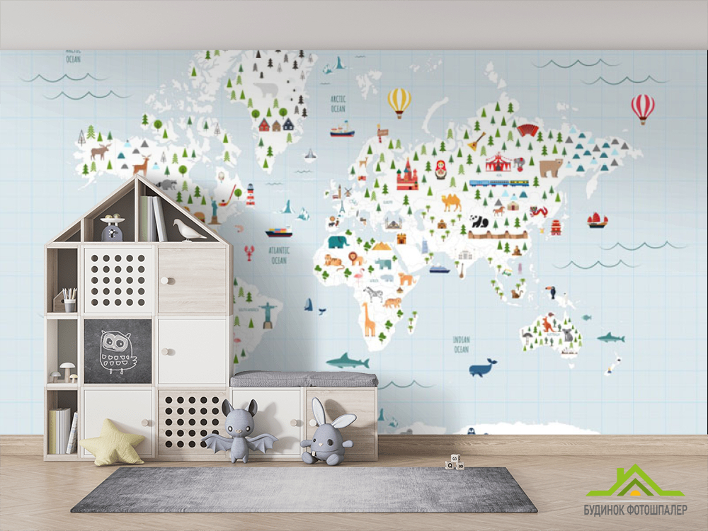 Фотошпалери Дитяча карта