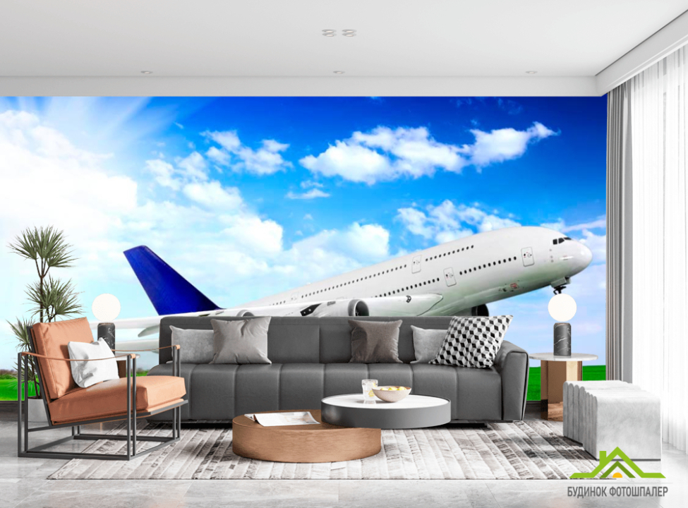 выбрать Фотообои Взлет самолета Фотообои Самолеты на стену