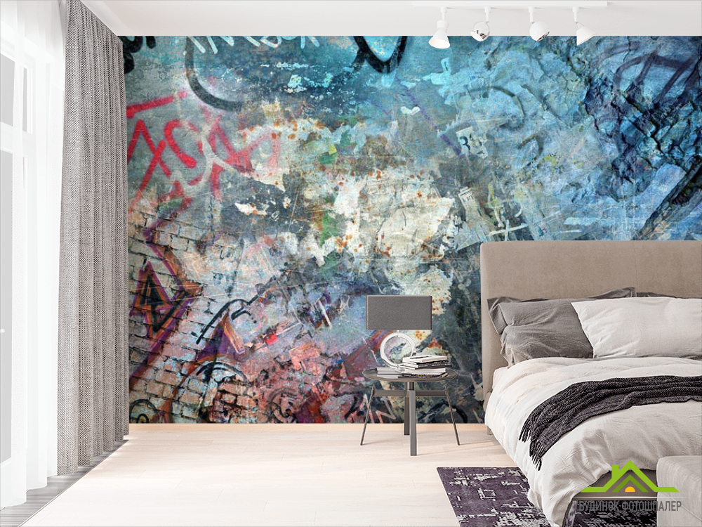 Фотошпалери графіті в стилі лофт