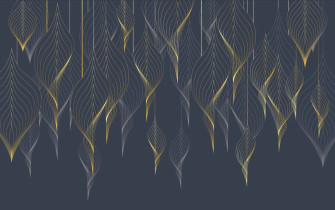 Фотошпалери золоті спіральки