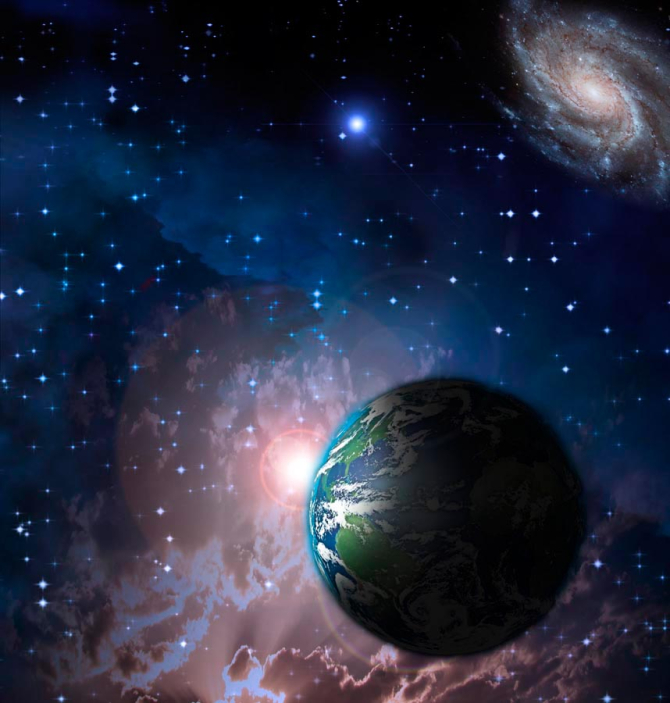 Фотообои Земля и звезды