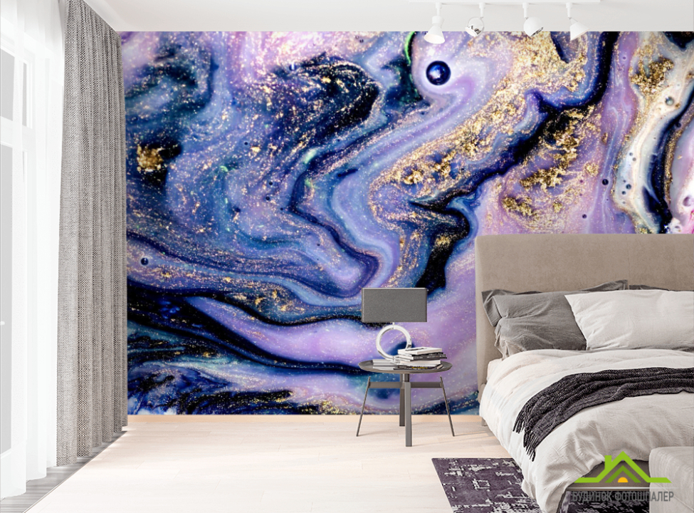 выбрать Фотошпалери Фіолетовий Fluid art Фотошпалери Fluid art на стіну