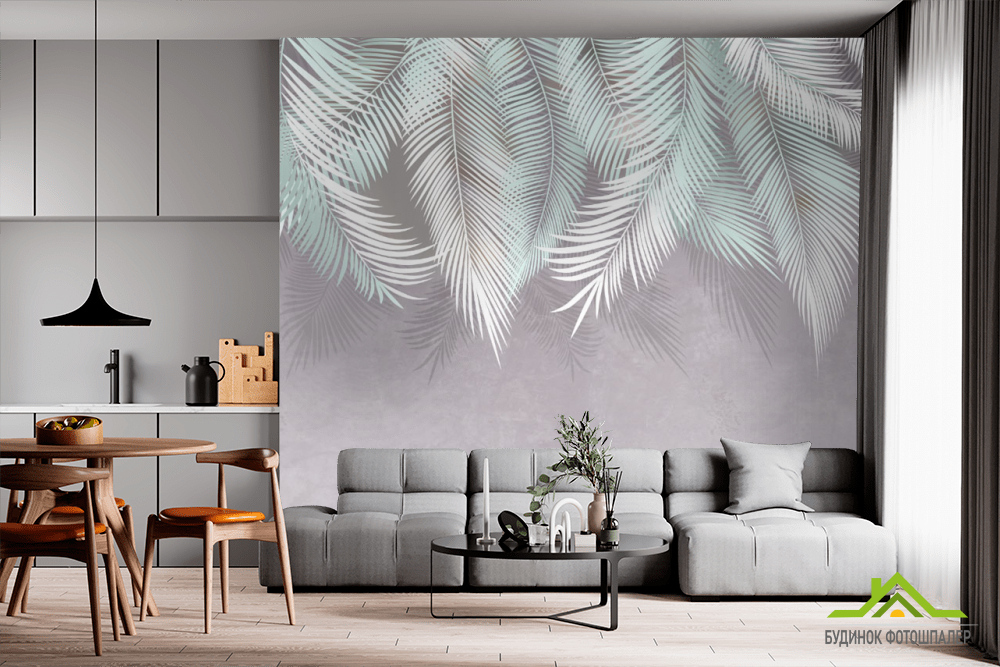 Фотообои листья для интерьера