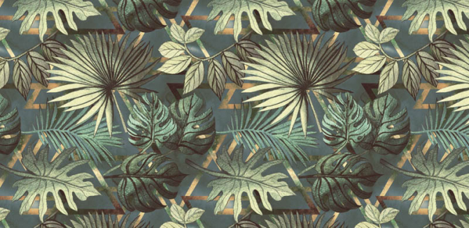 Фотошпалери тропічні листя