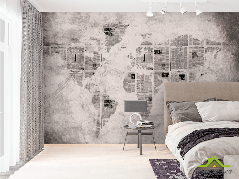 Фотошпалери карта світу