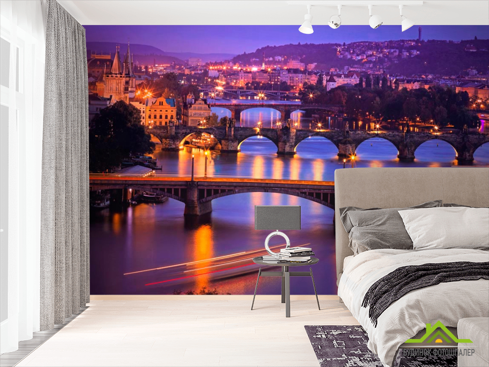Фотообои Мосты ночью