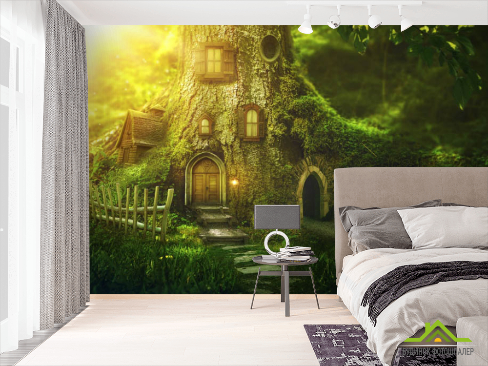 Фотошпалери дитяча хатина