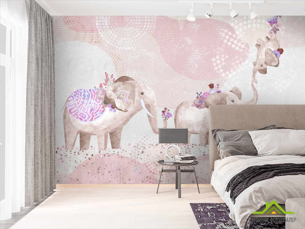 Фотошпалери слони