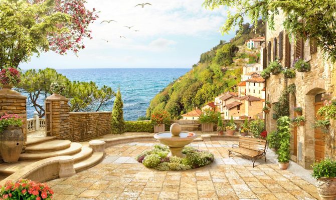 Фотошпалери Дворик