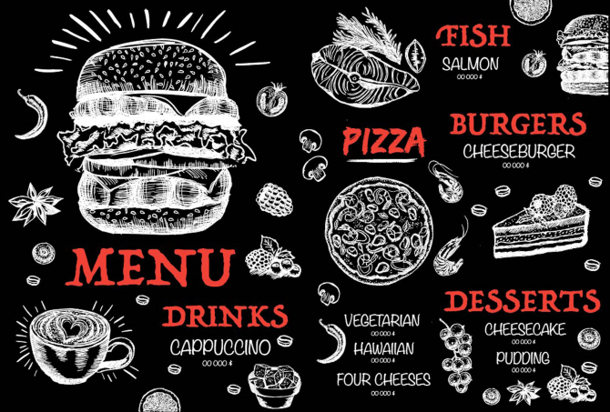 Фотошпалери для бургерної / піцерії