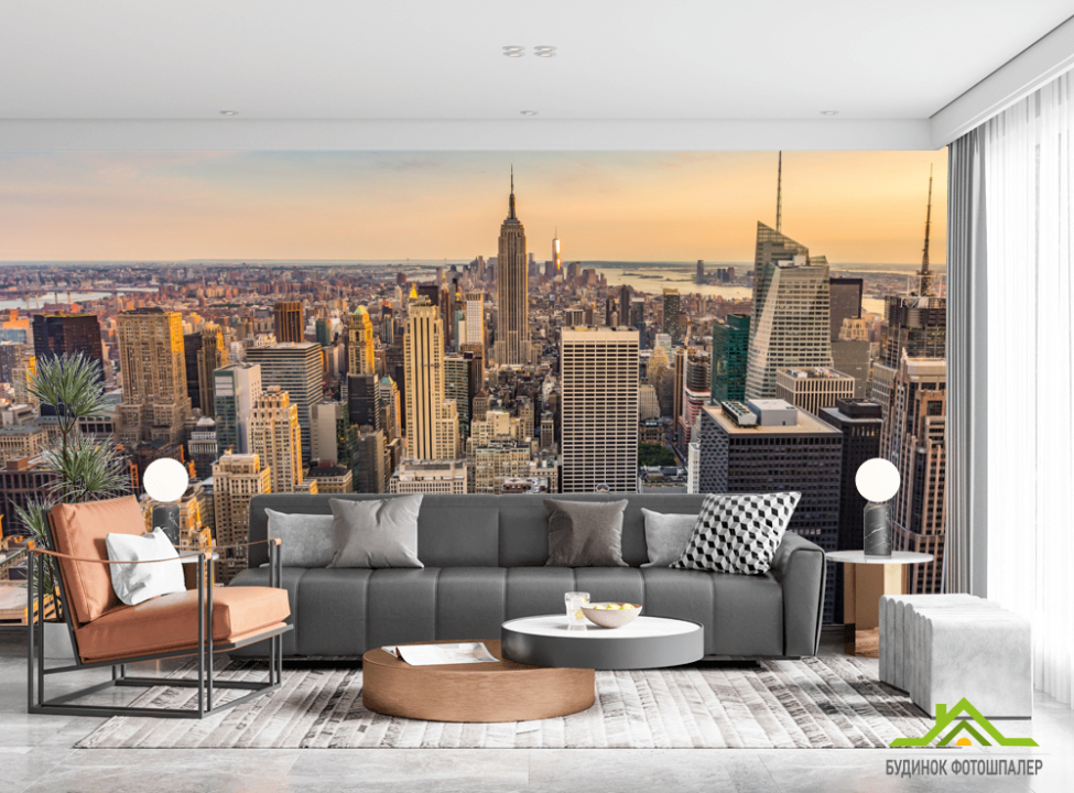 выбрать Нью Йорк на закате Фотообои Город на стену
