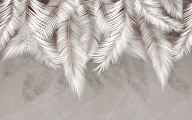 Фотошпалери тропічні листя