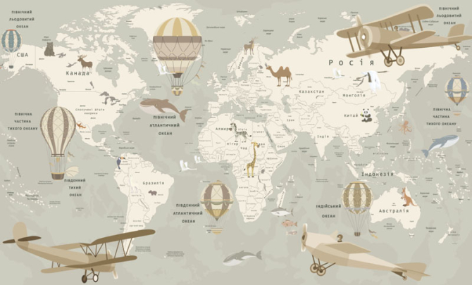 Фотообои Карта