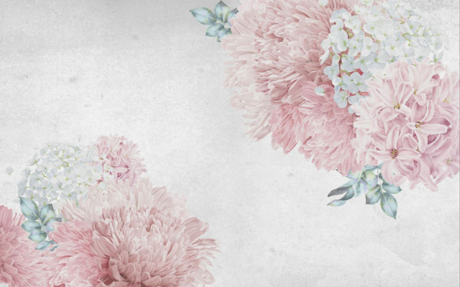 Фотошпалери Рожеві квіти