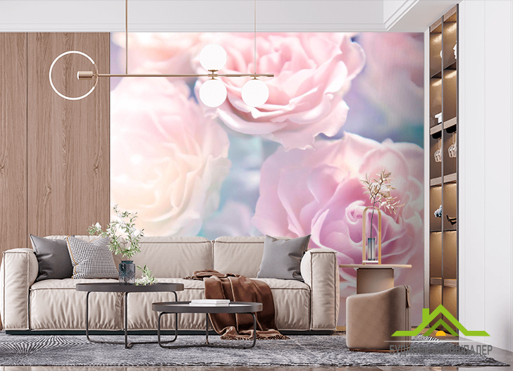 Фотошпалери Троянди кольору бузку