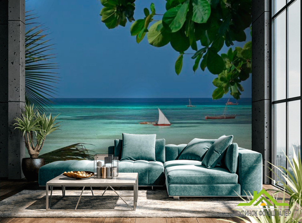 выбрать Фотообои Лодка в лагуне Фотообои Корабли на стену