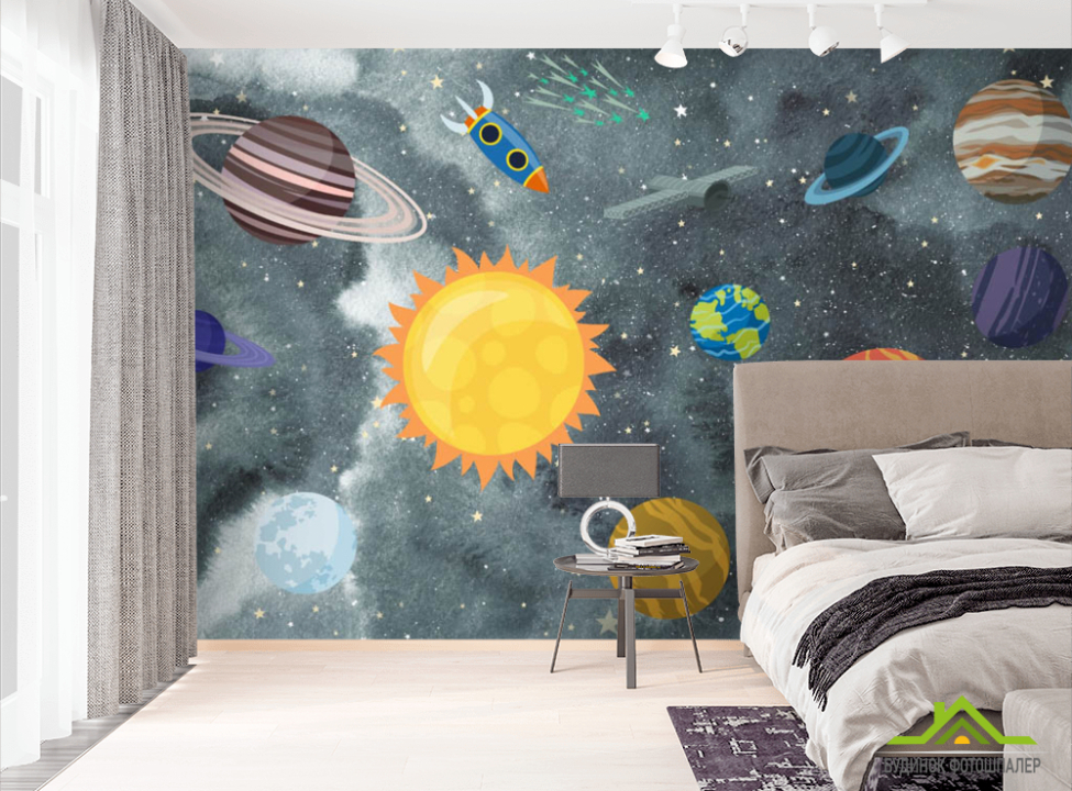 выбрать Фотошпалери ракети і космічні планети Фотошпалери Космос на стіну