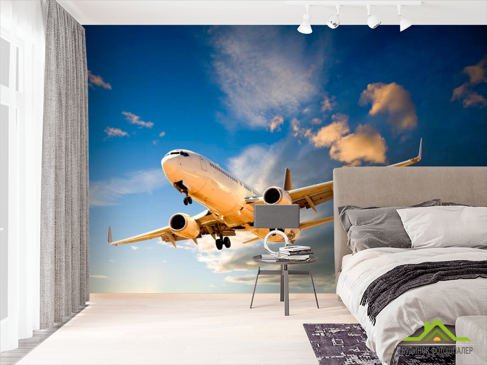 Фотошпалери Літак в хмарах