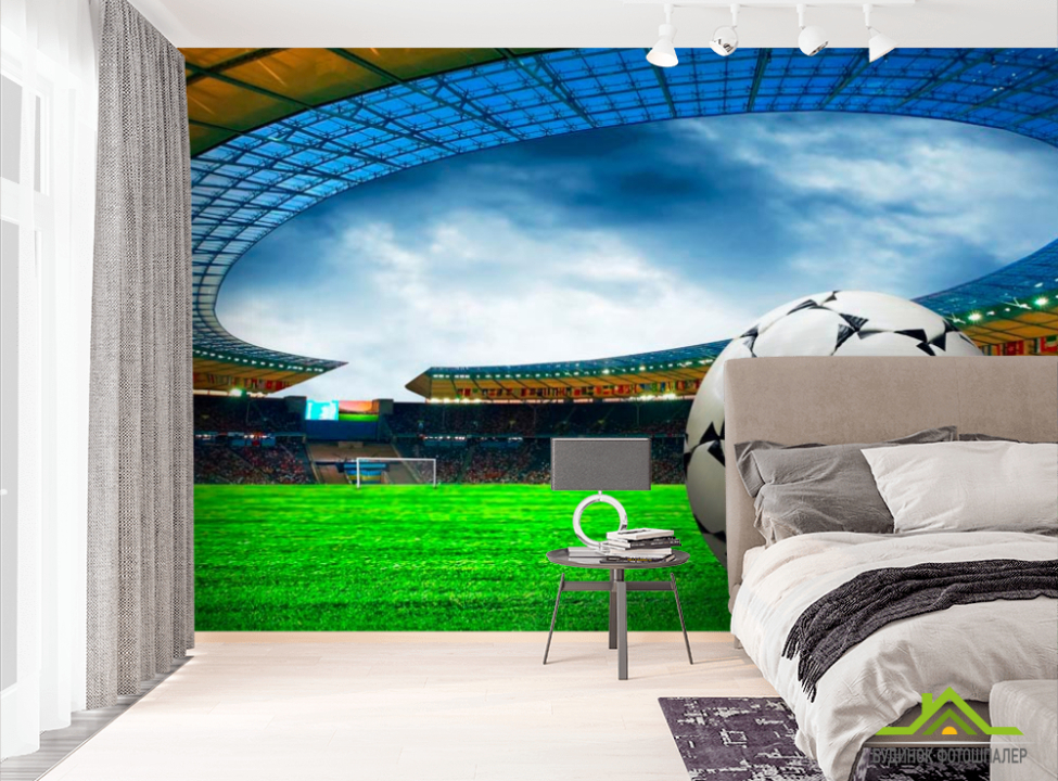 выбрать Фотообои Арена перед игрой Фотообои Спорт на стену