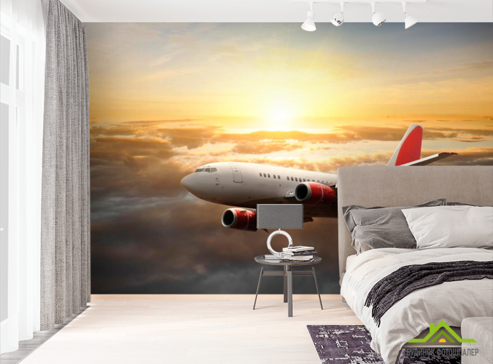 выбрать Фотообои Самолет в небе Фотообои Самолеты на стену