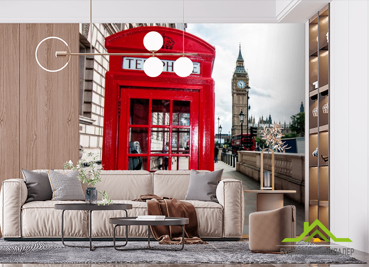 Фотообои Телефонная будка, Лондон