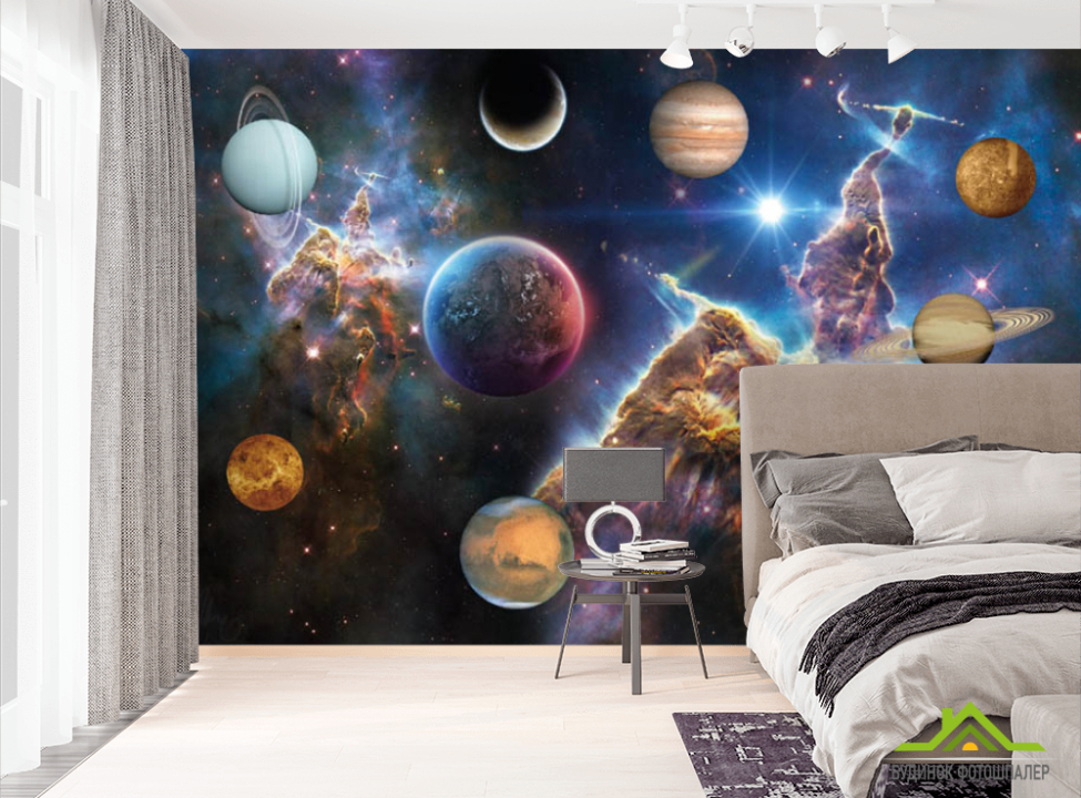 выбрать Фотошпалери планети Сонячної системи Фотошпалери Космос на стіну