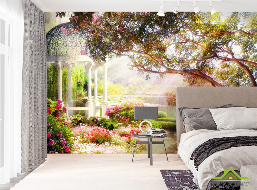 выбрать Фотообои Альтанка над озером Фотообои Природа на стену