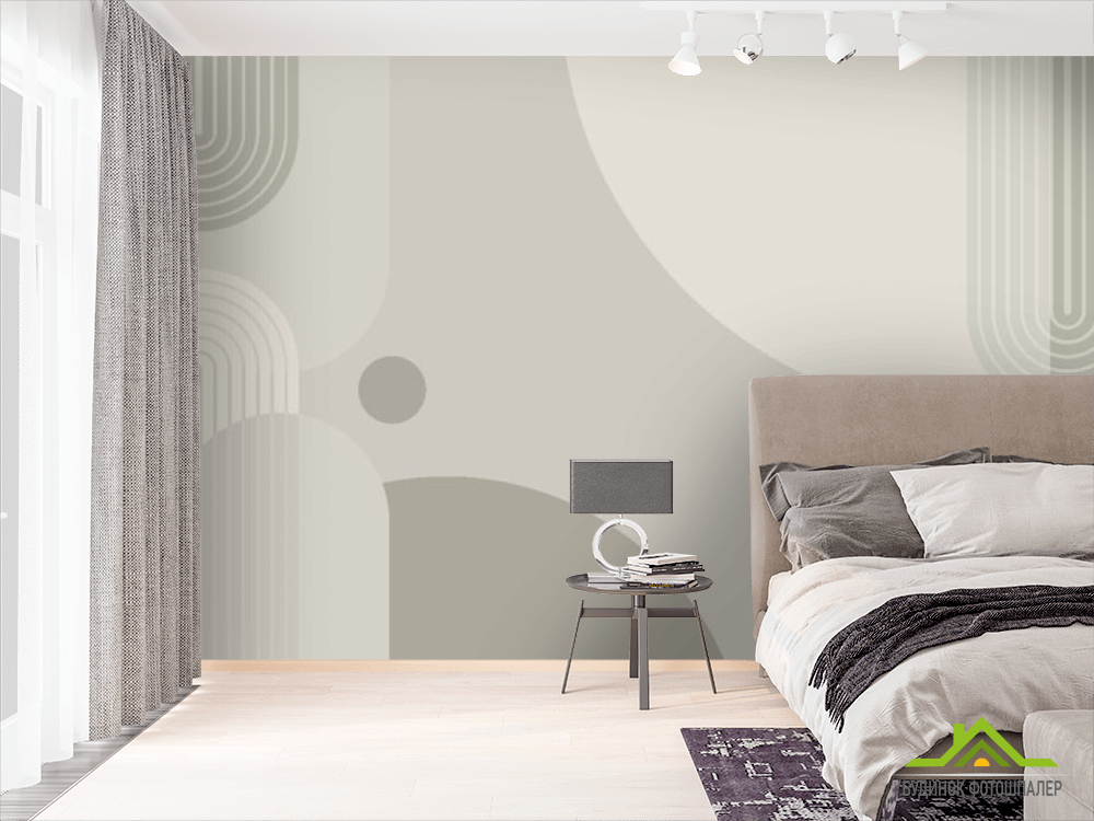 Фотообои Принт в цвете хаки арт деко