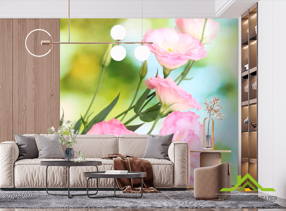 выбрать Фотообои Петуньи бледно-розовые Фотообои Цветы на стену