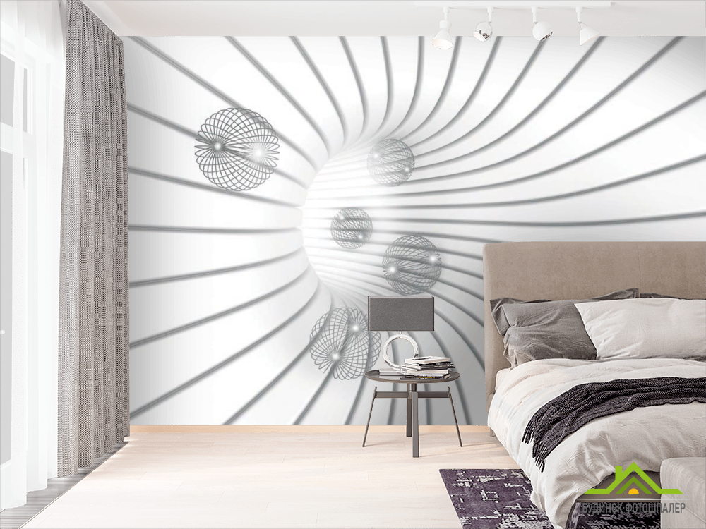 Фотошпалери Тунель з шарами