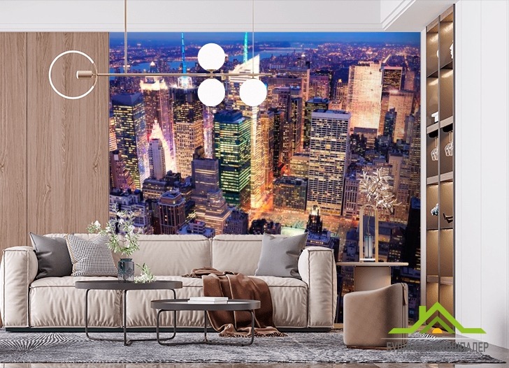 Фотошпалери Місто Гонконг з висоти