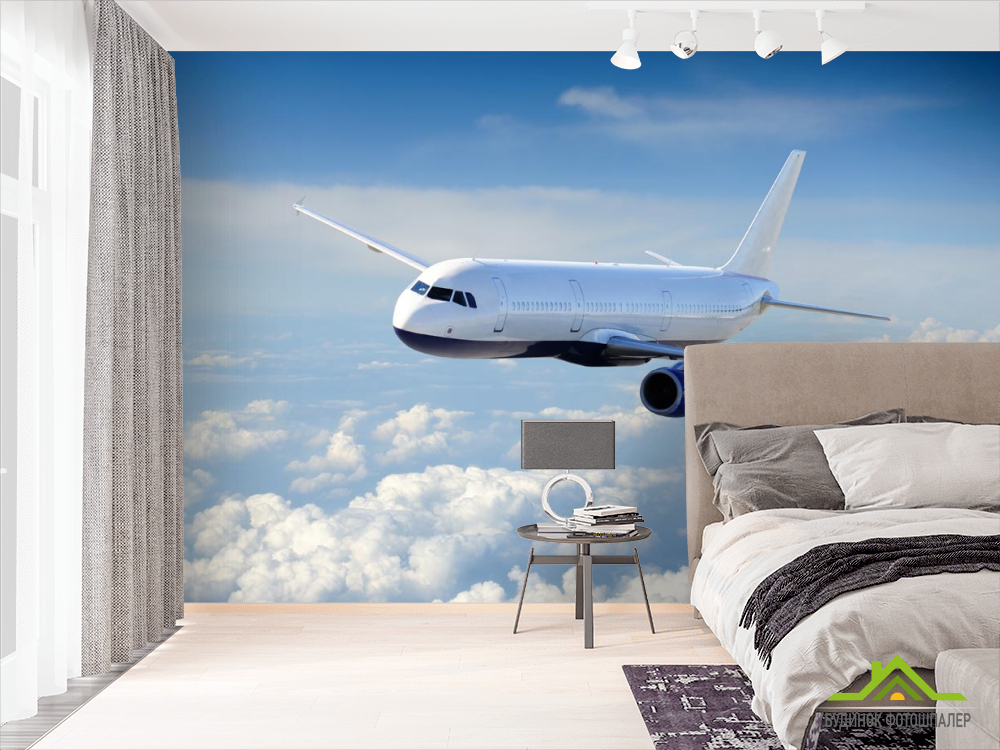 Фотошпалери літак у небі