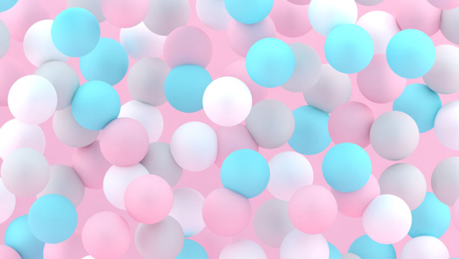 Фотошпалери Різнокольорові кулі