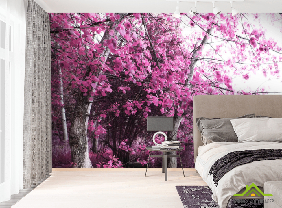 выбрать Фотошпалери Рожеве дерево Фотошпалери Рожеві дерева на стіну