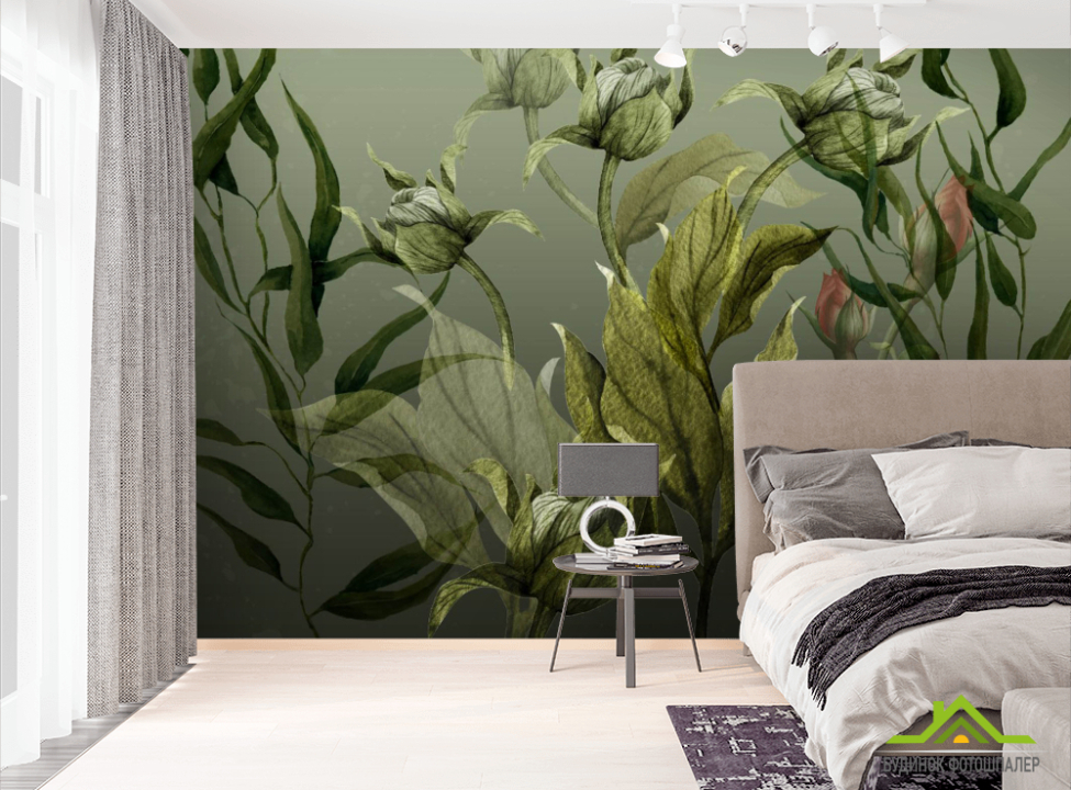 выбрать Фотошпалери зелене листя Ексклюзивні фотошпалери на стіну