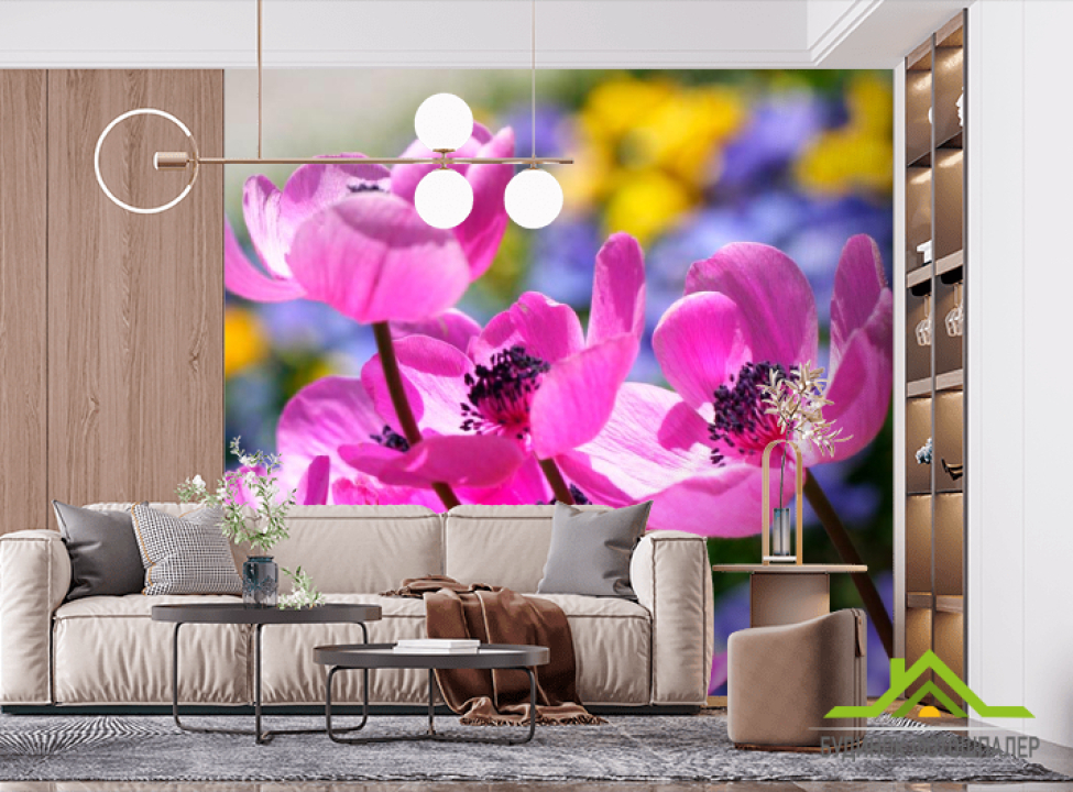 выбрать Фотообои Букет розовых тонколистников Фотообои Цветы на стену