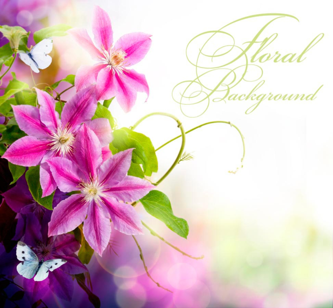 Фотообои Сиреневый цветник