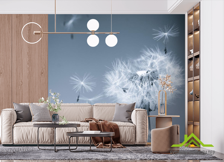 Фотообои Серые одуванчики