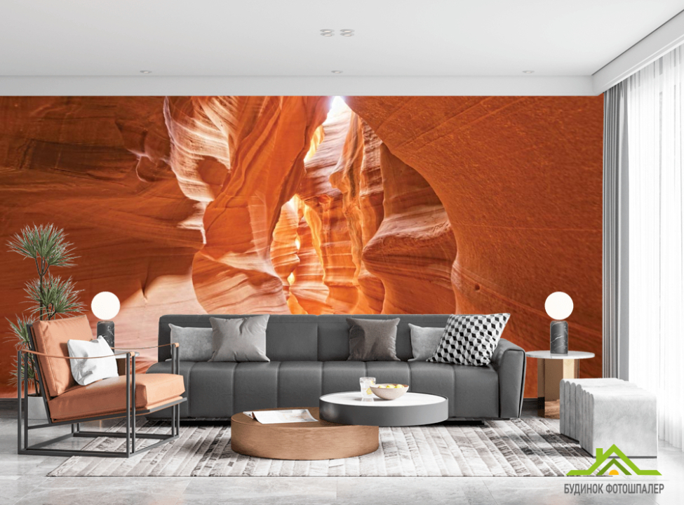 выбрать Фотообои Песочный каньон Фотообои Расширяющие пространство на стену